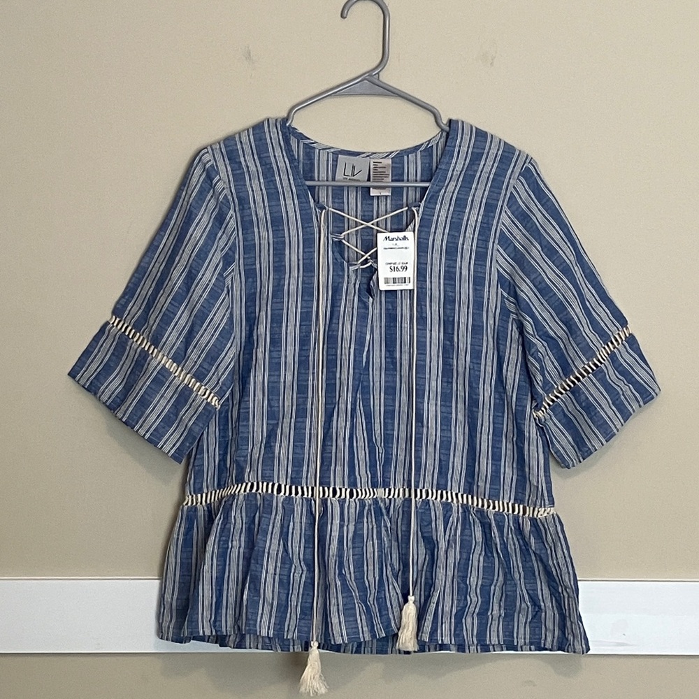 Liv 100% Cotton Tunic Blouse